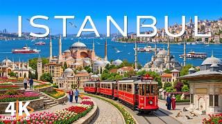 Istanbul 4K 🇹🇷 Bosphorus Views, Hagia Sophia, Blue Mosque & Timeless Cityscapes