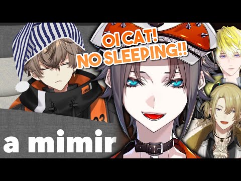 Alban keeps falling asleep during stream and Mysta wakes him up