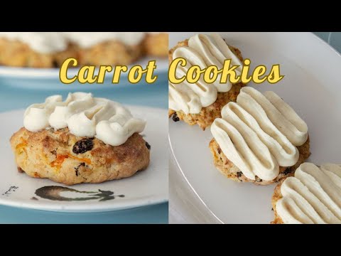 Classic Flavour Combo in Cookie Form - Carrot Cookies with Velvety Cream Cheese Icing