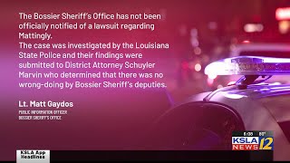 Lawsuit filed against Bossier Sheriff's Office by family of man shot and killed