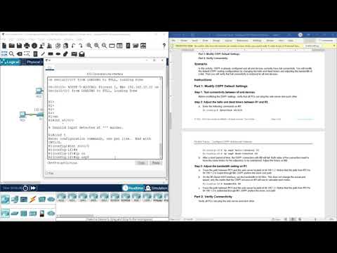 (CCNP ENCOR v8)  9.2.2 Packet Tracer - Configure OSPF Advanced Features