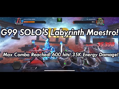 Guillotine 2099 SOLO'S Labyrinth Maestro! Max Energy Damage!