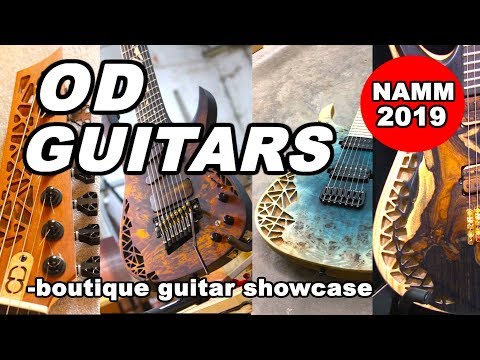 OD Guitars NAMM 2019 amazing luthier Boutique guitar showcase geometric instrument art