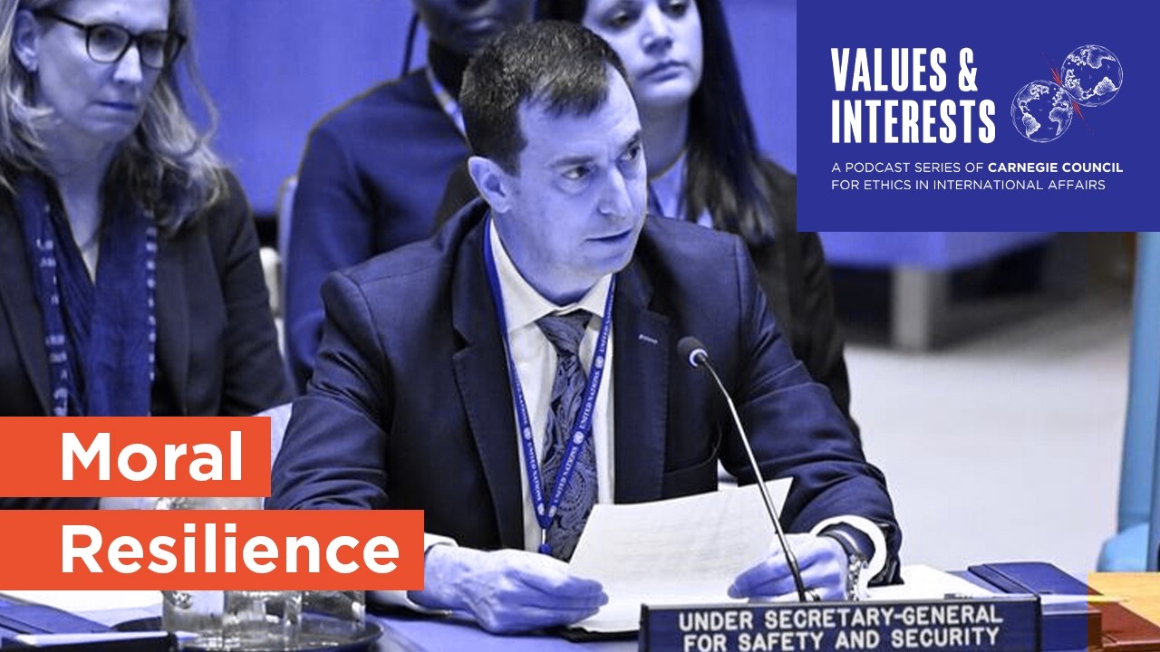 United Nations Under-Secretary-General on building moral and professional resilience
