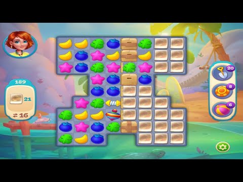 Hawaii Match-3 Mania - Level 189 - No Booster - FULL STORY - CaroGamesNL