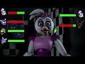 FNAF Security Breach Animatronics Battle Vs Shattered Security Breach With Heatlhbars