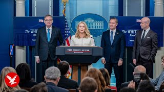 Trump press secretary speaks as Elon Musk’s DOGE faces resignations