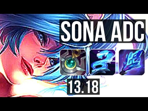 SONA & Seraphine vs DRAVEN & Nami (ADC) | 2/0/9, 2.4M mastery | NA Challenger | 13.18