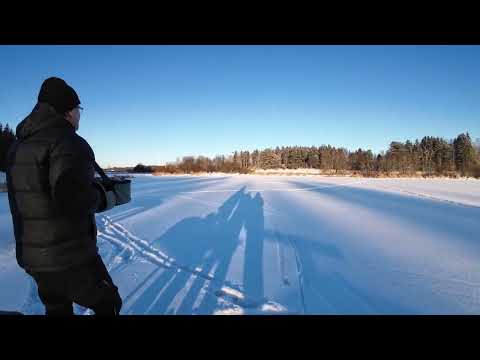 Real Snow in Helsinki – RC Plane Flight at -15°C
