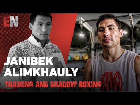 Must SEE Janibek Alimkhanuly of Kazakhstan Training | EsNews Boxing