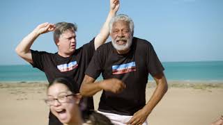 Rehearsals with Ernie Dingo in Broome for Bran Nue Dae at QPAC in 2020!