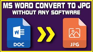 MS WORD file Convert  to JPG / Image Without  Any Software or App | using Website #Doc #jpg #Convert