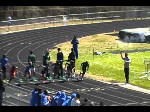Diamond Hornets Invitational -100 meter Dash finals - Tee'asiah Vance (JL Mann) 1st place -