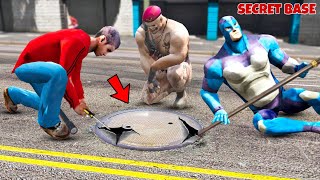 Rope Hero Tipson & Villain Goes Inside The Secret Sewer In GTA 5! (GTA 5 Mods)