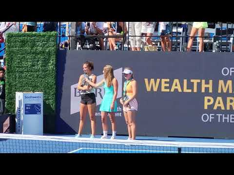 MUST SEE Lea Jansen BEATS Anna Leigh Waters (GAME 1 only) THEN chirps Ref THEN leaves Hannah Johns