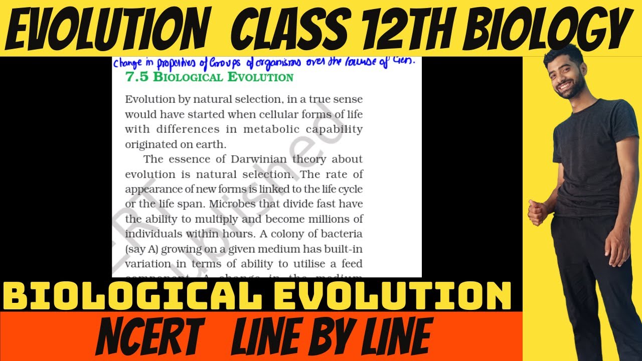 Biological Evolution | Evolution class 12th NCERT | NCERT Line by Line