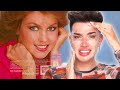 FOLLOWING AN 80 S MAKEUP TUTORIAL