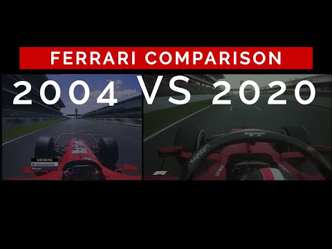 Ferrari 2004 VS Ferrari 2020 | Barcelona Catalunya