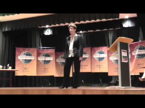 Jeanine Sciacca Impromptu Speech Winner 2015 Toastmasters Divisional Contest