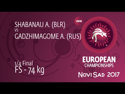 1/4 FS - 74 kg: A. GADZHIMAGOME (RUS) df. A. SHABANAU (BLR), 4-0