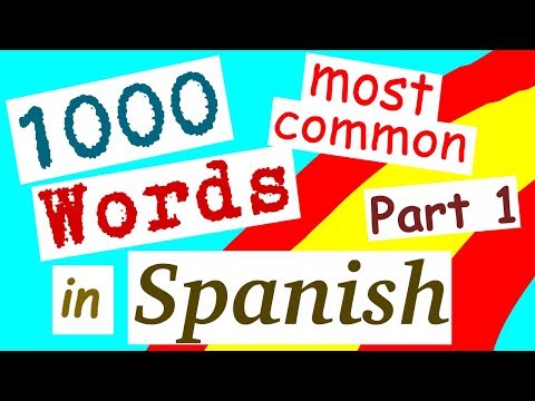 1000  Most Common Spanish Words - Part 1 - People  /  Parts of the Body