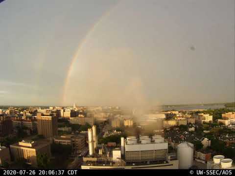 2020 July 26 - Double Rainbow - East view