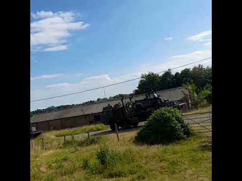 British army exercise with 158 regiment Royal logistic corps. intense final fire fight