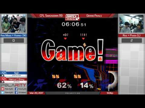 CFL Smackdown 119 Melee - King Momo + Harriet vs Ridz + Panda - Doubles Grand Finals