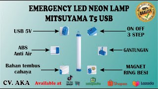 Download lagu REVIEW EMERGENCY LED NEON LAMP 5T MITSUYAMA 10 - 30 WATT mp3