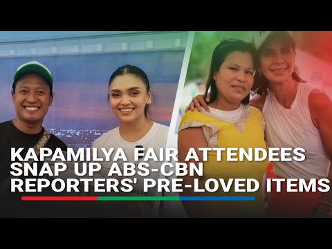 Kapamilya Fair attendees snap up ABS-CBN News reporters' pre-loved items