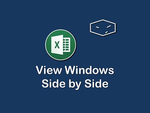 ms office excel view windows side by side