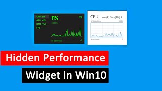 How to Enable Windows 10 Performance Monitor Widget