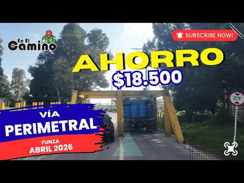 Vuelo de Drone - Vía Perimetral Ahorro $18.500 de Peaje Funza Cundinamarca