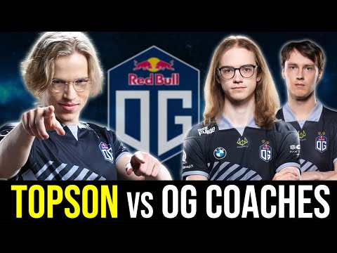 TOPSON meet OG's Coaches (MISHA & CHU) - CANCER PICKED! DOTA 2