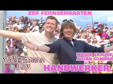 Mickie Krause, Julian Sommer - Handwerker (ZDF Fernsehgarten - Mallorca Edition, 14.07.2024)
