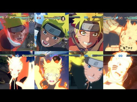 All Combos In Naruto Storm Series-Part 1(Combo Evolution )