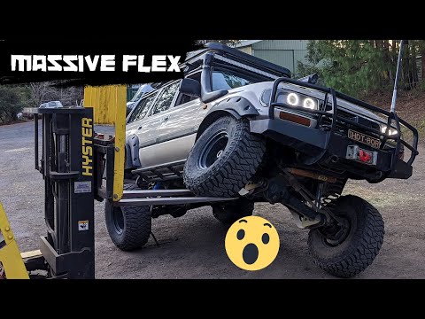 MASSIVE FLEX from the 80 Series LandCruiser with NEW SUSPENSION PARTS