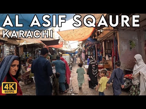 Al Asif Square Karachi - Walking Tourist 4K