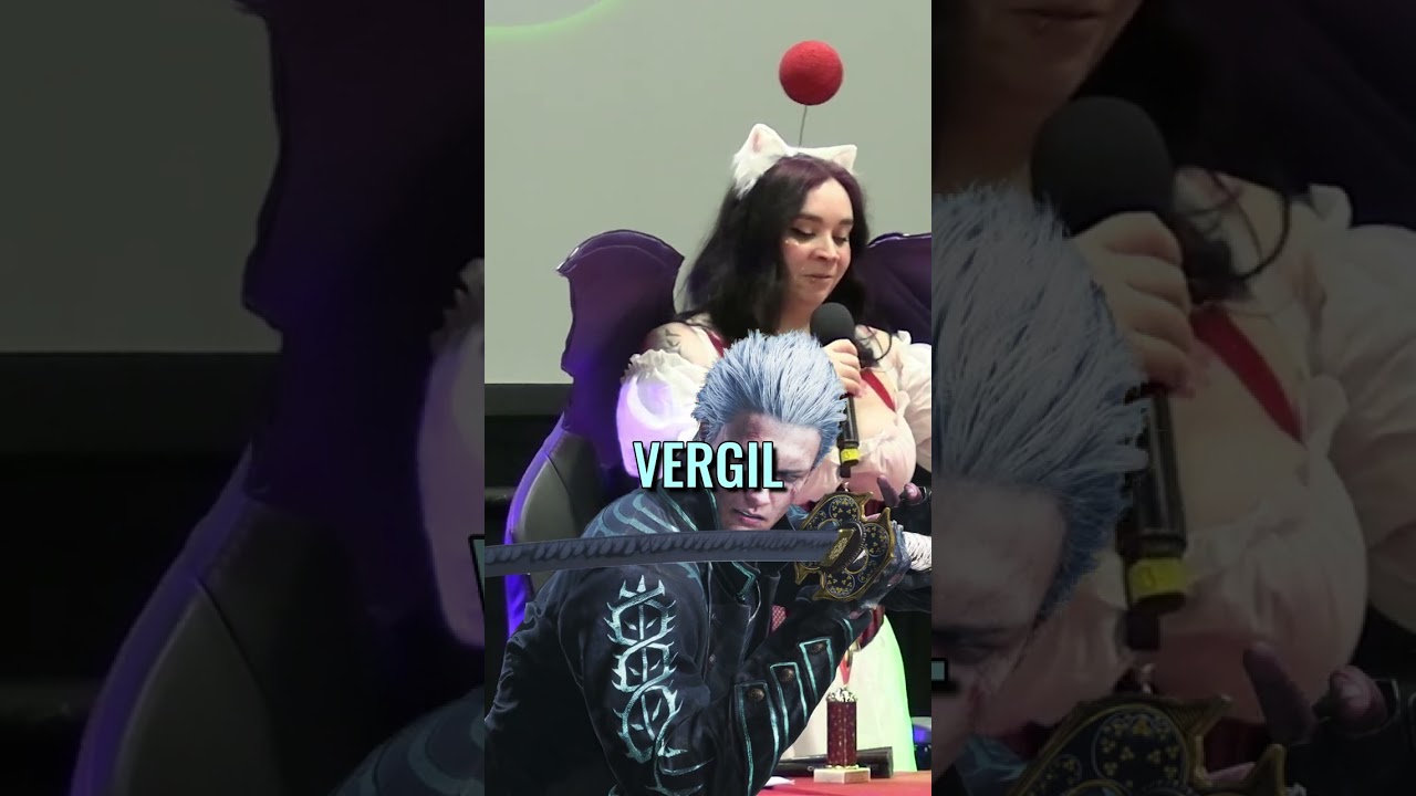 Vergil brought the chair. #cosplay #devilmaycry