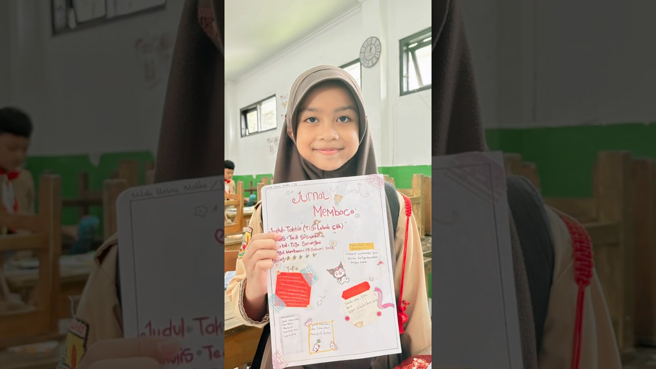 Membuat jurnal membaca 📝✨ #journaling #jurnal #literasi #kelas5 #education #schoollife #teacherlife