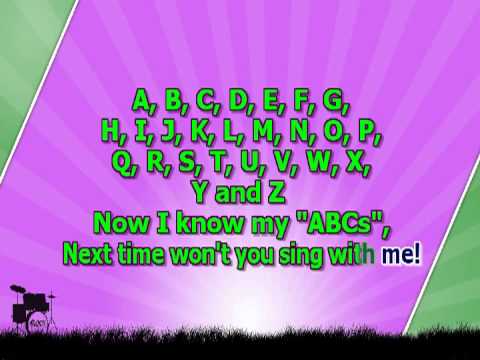 Karaoke for kids   ABC Alphabet Song   slow ( www.letsing.pl )