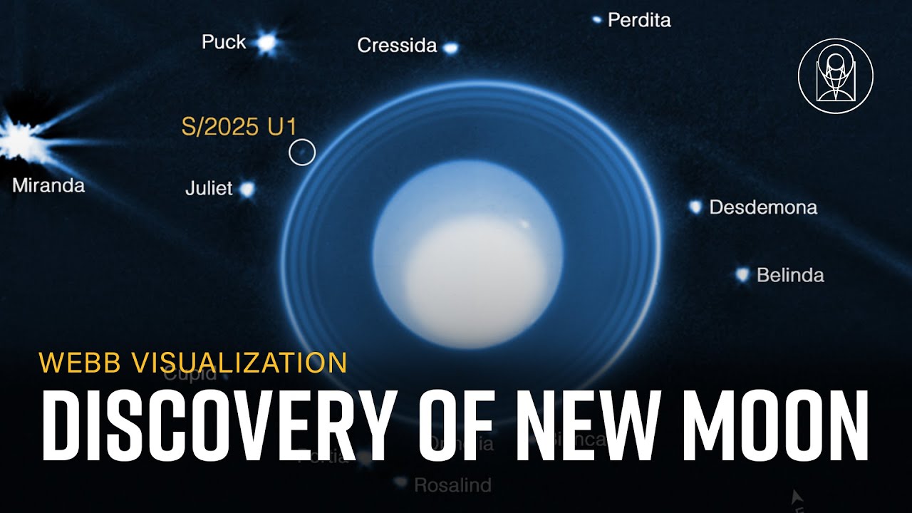 Uranus &mdash; New Moon &mdash; James Webb Space Telescope - YouTube