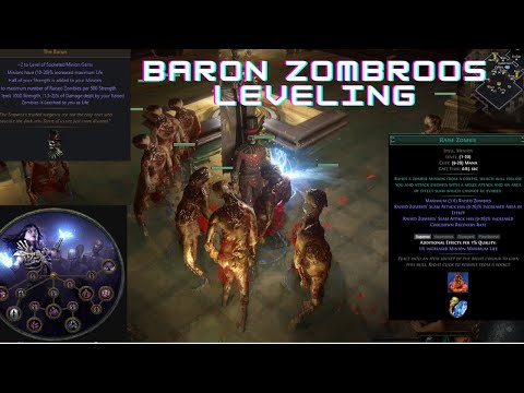 POE 3.19 leveling as if league start Zombie Necromancer