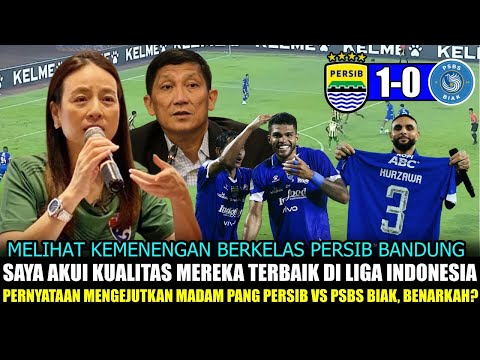 🔵 JADI SOROTAN DUNIA~ Madam Pang Ferry Paulus Komentari Persib Bandung vs PSBS Biak ~Really?