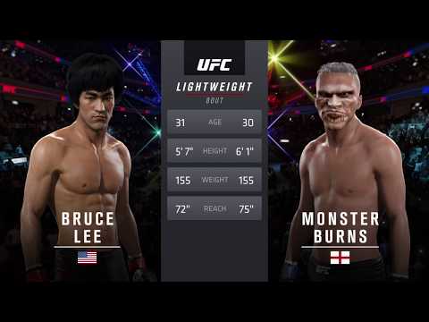Bruce Lee vs. Monster Burns ( EA Sports UFC 2)