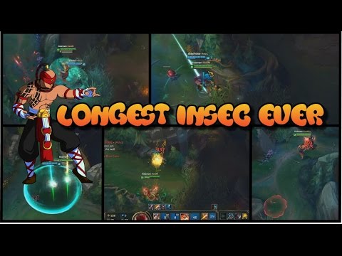 The Longest Lee Sin Insec Ever Recorded | League of Legends