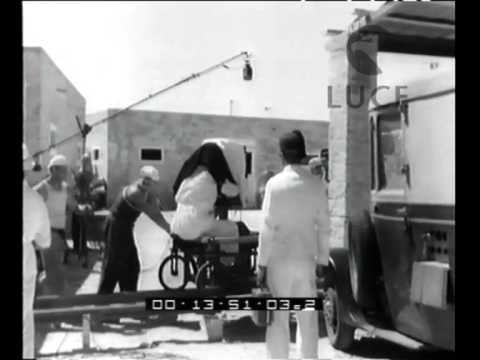 Le lavorazioni del film "Lo squadrone bianco".