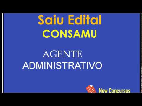 Apostila Concurso CONSAMU-PR Para o Cargo de Agente Administrativo 2017