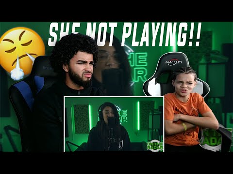 SHE SIGNED IN 5 WEEKS!!!! The Murda B "On The Radar" Freestyle (PROD SAUER BEATS) | REACTION