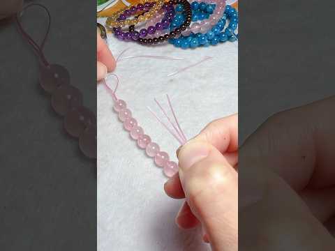 How to use 3 cords to make elastic bracelet? #diy #howto #howtomake #bracelet